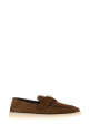 Brown suede loafers PRADA (1D222NFB0253LOL)