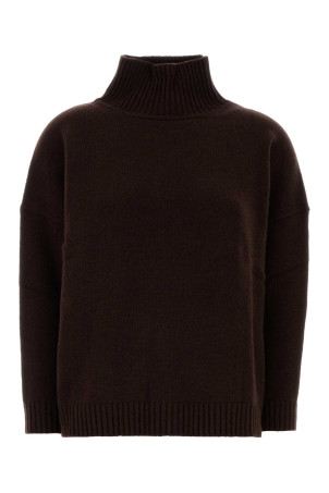 Chocolate wool Borgia sweater Blue WEEKEND (2525366112600)