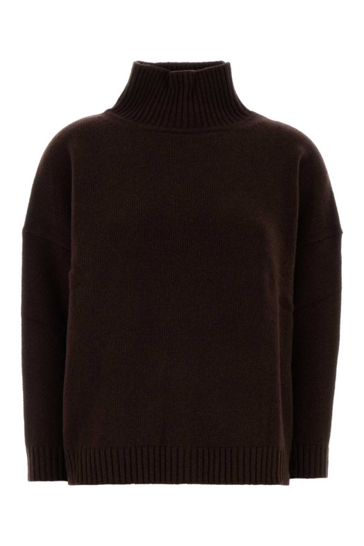 Chocolate wool Borgia sweater Blue WEEKEND (2525366112600)