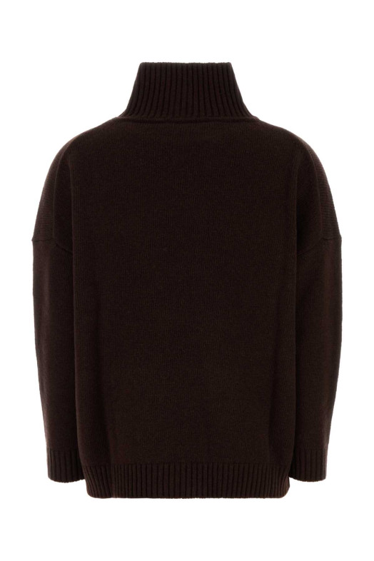 Chocolate wool Borgia sweater Blue WEEKEND (2525366112600)