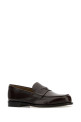 Chocolate leather loafers PRADA (2DB201FC000055)