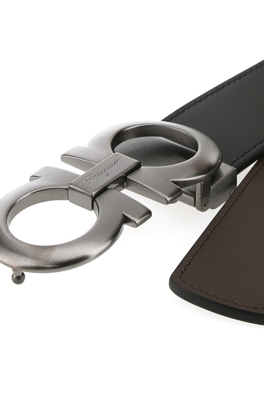 DOUBLE GANCINI Brown SALVATORE FERRAGAMO (675542464231)