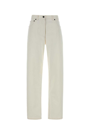 Білі джинси Burty з деніму THE ROW (7776W4247)