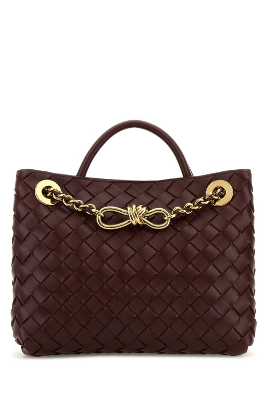 Burgundy leather small Andiamo handbag BOTTEGA VENETA (786008VCPP1)