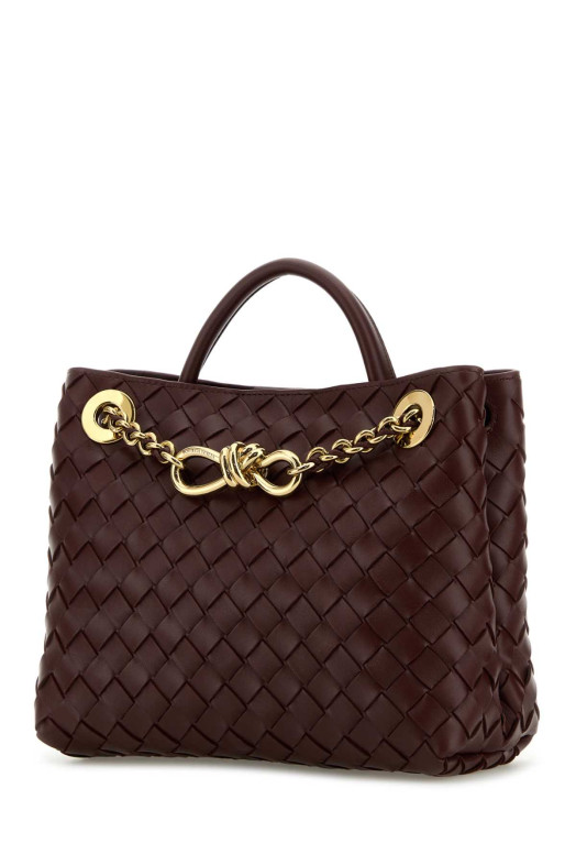 Burgundy leather small Andiamo handbag BOTTEGA VENETA (786008VCPP1)