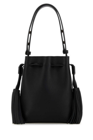 Black leather VLogo Signature bucket bag Black VALENTINO GARAVANI (7W0B0S37HHL)