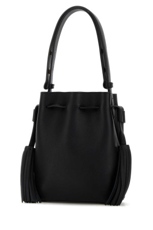 Black leather VLogo Signature bucket bag Black VALENTINO GARAVANI (7W0B0S37HHL)