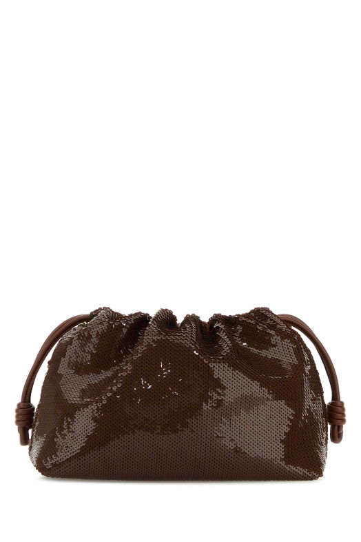 Embellished fabric Flamenco Purse clutch Bordeaux LOEWE (A411FCRX62)