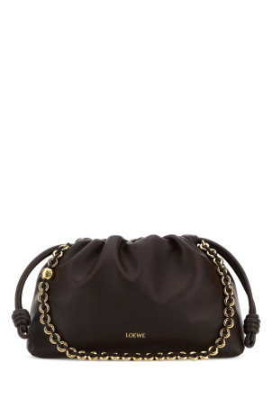 Chocolate nappa leather medium Flamenco clutch LOEWE (A411FCRX75)