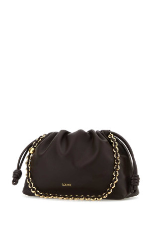 Chocolate nappa leather medium Flamenco clutch LOEWE (A411FCRX75)