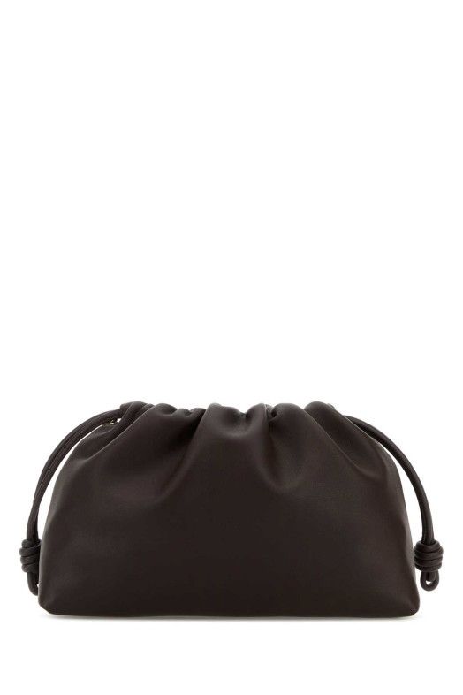 Chocolate nappa leather medium Flamenco clutch LOEWE (A411FCRX75)