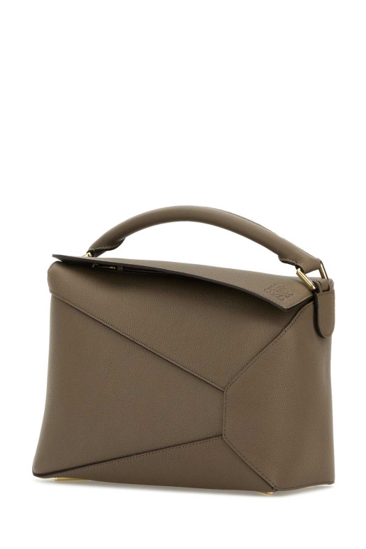 Mud leather medium Puzzle Edge handbag Gray LOEWE (A510P49X26)