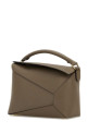 Mud leather medium Puzzle Edge handbag Gray LOEWE (A510P49X26)