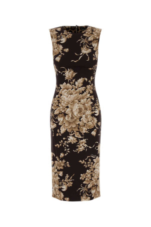 Printed stretch silk dress DOLCE & GABBANA (F6GASTFSA7Y)