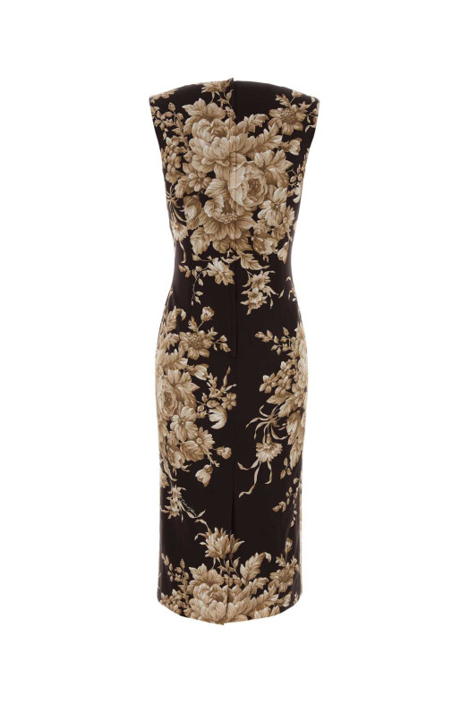 Printed stretch silk dress DOLCE & GABBANA (F6GASTFSA7Y)