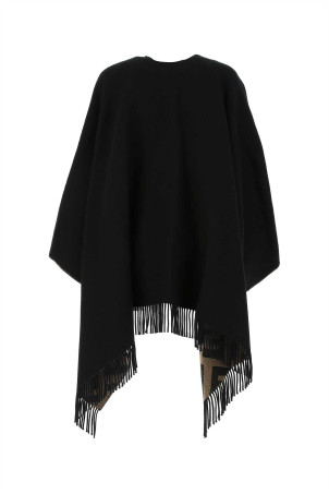Black wool blend cape FENDI (FXX715AEOW)