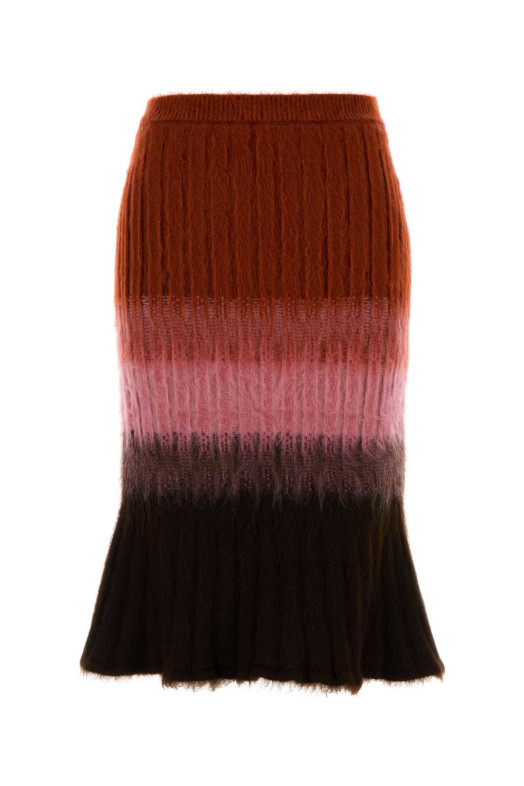 Multicolor mohair blend skirt FENDI (FZQ994AYLT)