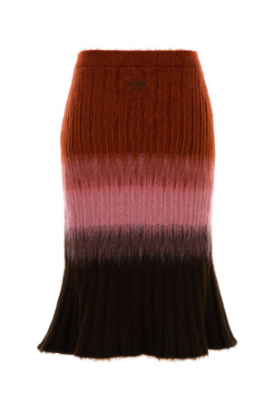 Multicolor mohair blend skirt FENDI (FZQ994AYLT)