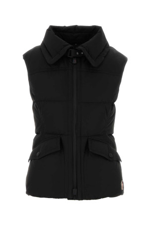 Черная полиэстеровая безрукавка Hallaine с пуховым наполнителем Черная MONCLER GRENOBLE (K20981A000225988K)