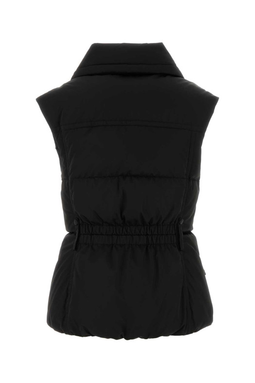 Черная полиэстеровая безрукавка Hallaine с пуховым наполнителем Черная MONCLER GRENOBLE (K20981A000225988K)
