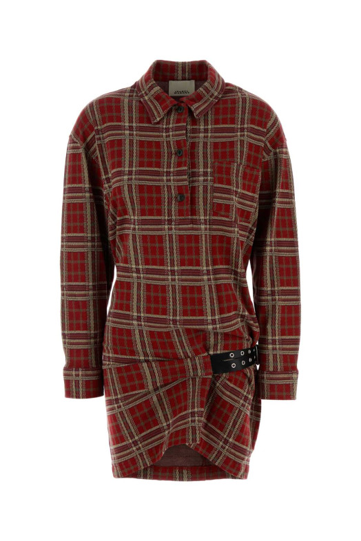 Вышитое хлопковое платье-рубашка Blandia ISABEL MARANT (RO0937FAC4K01I)