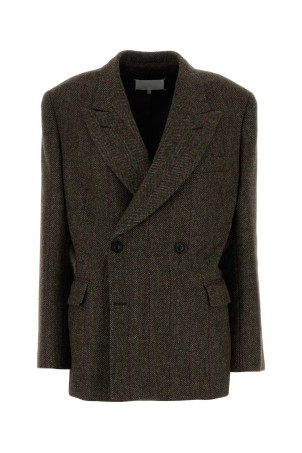 Блейзер из шерсти с вышивкой MAISON MARGIELA (S29BN0413M35607)