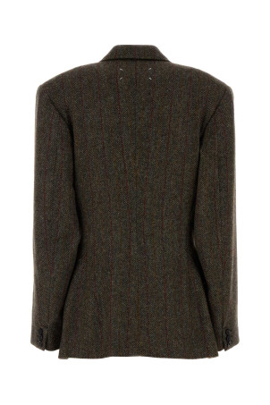 Блейзер из шерсти с вышивкой MAISON MARGIELA (S29BN0413M35607)