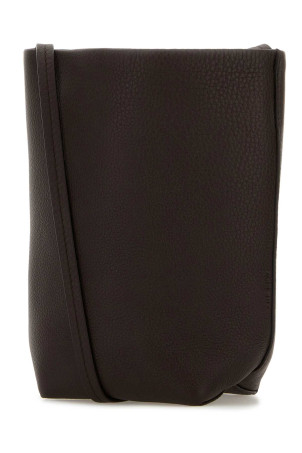 Dark brown leather N/S Park crossbody bag THE ROW (W1863L129)