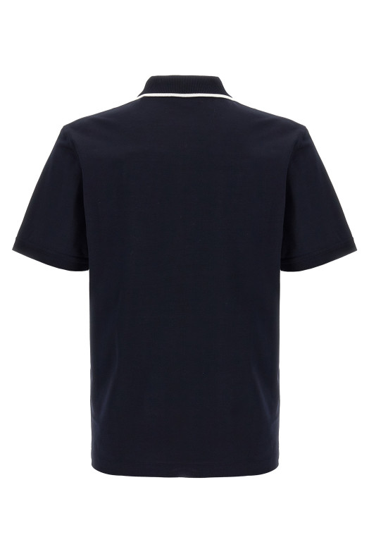 Поло с вышитым логотипом Синий FERRAGAMO 784281NEWNAVY