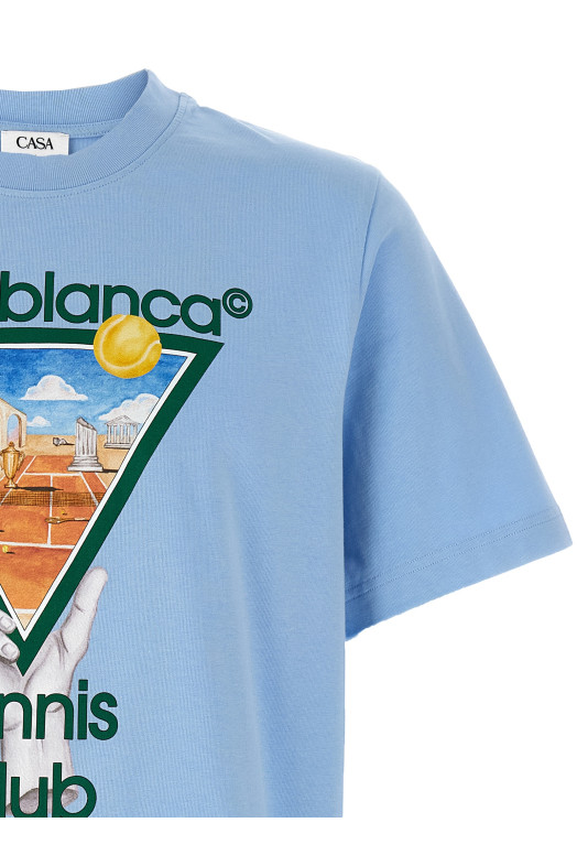 'Metaphysical Tennis Icon' T-shirt BLUE
