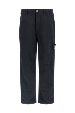 Logo badge pants Black