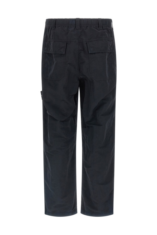 Logo badge pants Black