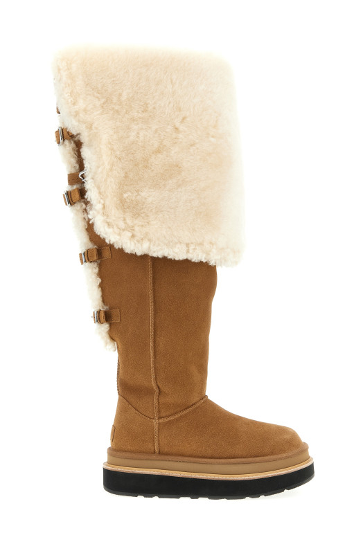 Ботинки «Thigh High» UGG x Sacai Бежевые 1175215CHE