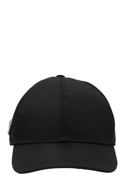 Кепка с логотипом Re-Nylon, черная PRADA 2HC2742DMIF0002