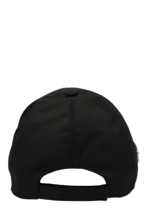 Кепка с логотипом Re-Nylon, черная PRADA 2HC2742DMIF0002
