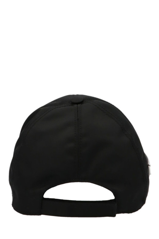 Кепка с логотипом Re-Nylon, черная PRADA 2HC2742DMIF0002
