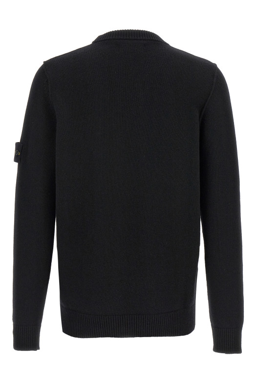 Logo badge sweater Black