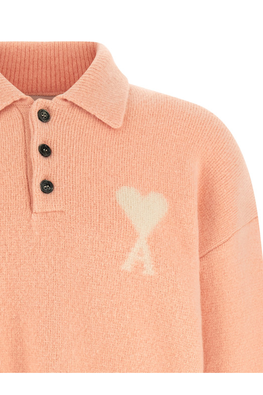 'Ami De Coeur' polo shirt Pink