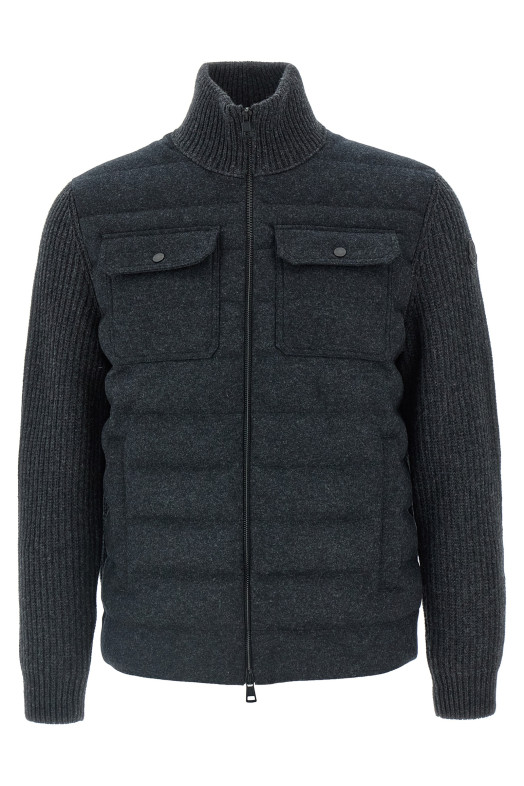 Padded cardigan Gray