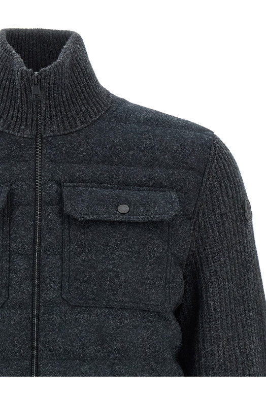 Padded cardigan Gray