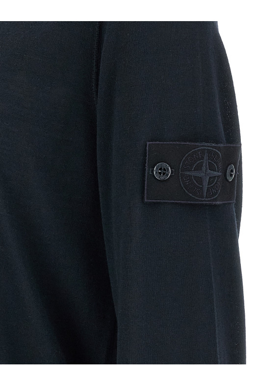 Wool polo shirt Blue