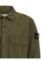 Raw cotton overshirt Green