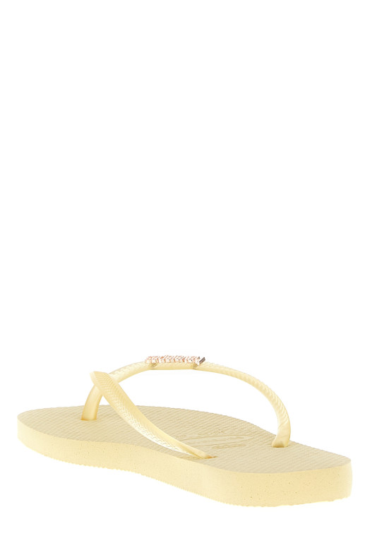 'New Havaianas Slim Split' thong sandals Yellow