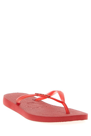 'New Havaianas Slim Split' thong sandals Red