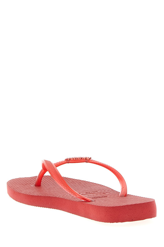 'New Havaianas Slim Split' thong sandals Red