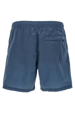 Logo patch swim shorts Blue
