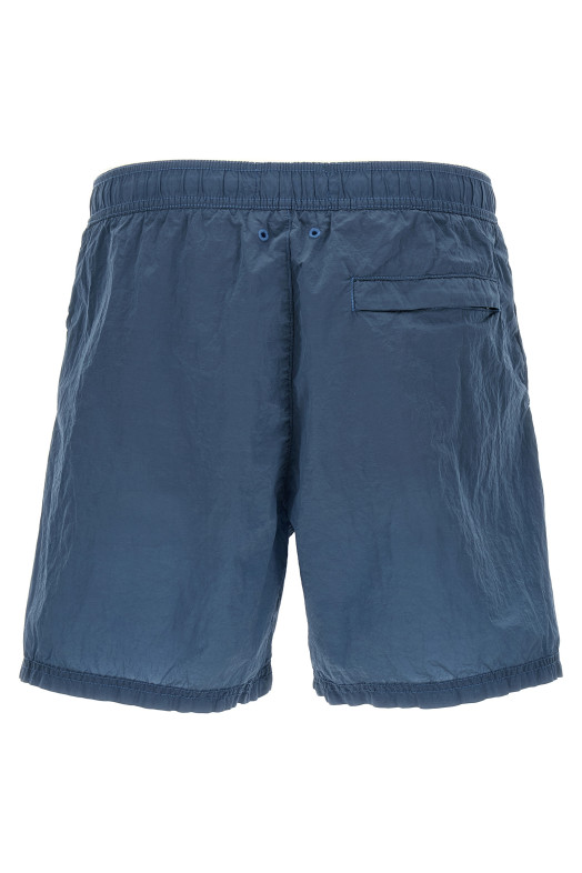 Logo patch swim shorts Blue