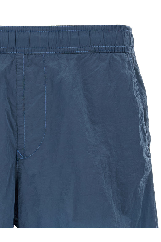 Logo patch swim shorts Blue