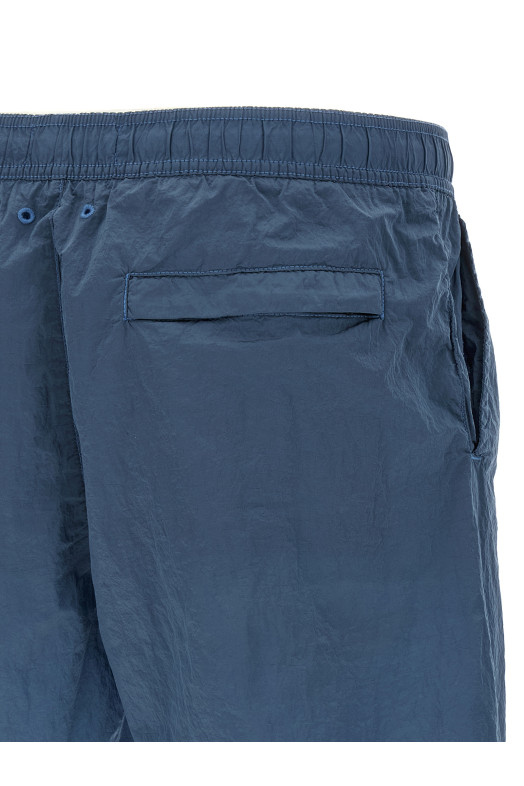 Logo patch swim shorts Blue