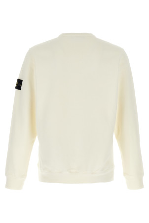 Logo badge cotton sweatshirt White